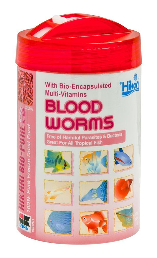 Hikari Bio-Pure Freeze Dried Blood Worms 0.42oz, Hikari