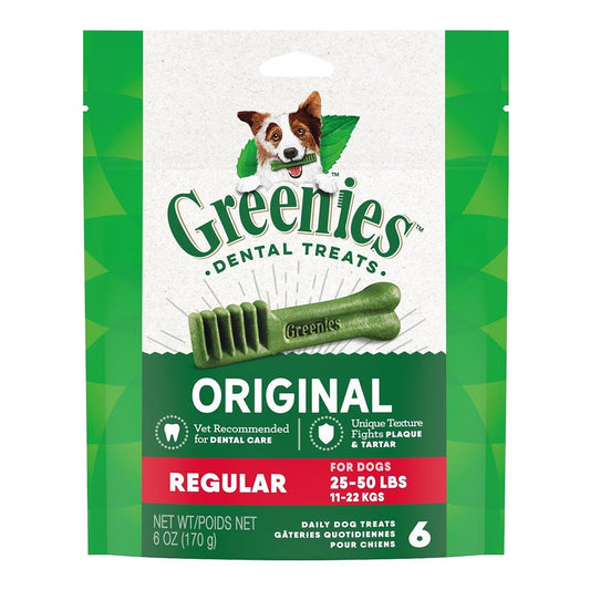 Greenies Dog Dental Treats Original, 12 oz, 12 ct, Regular, Greenies