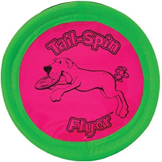 Booda Tail Spin Flyer Dog Toy Multi-Color, 7 in, Booda