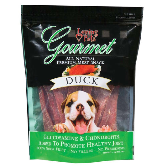 Loving Pets Gourmet Duck Filet Strips Dog Treats 6 oz, Loving Pets