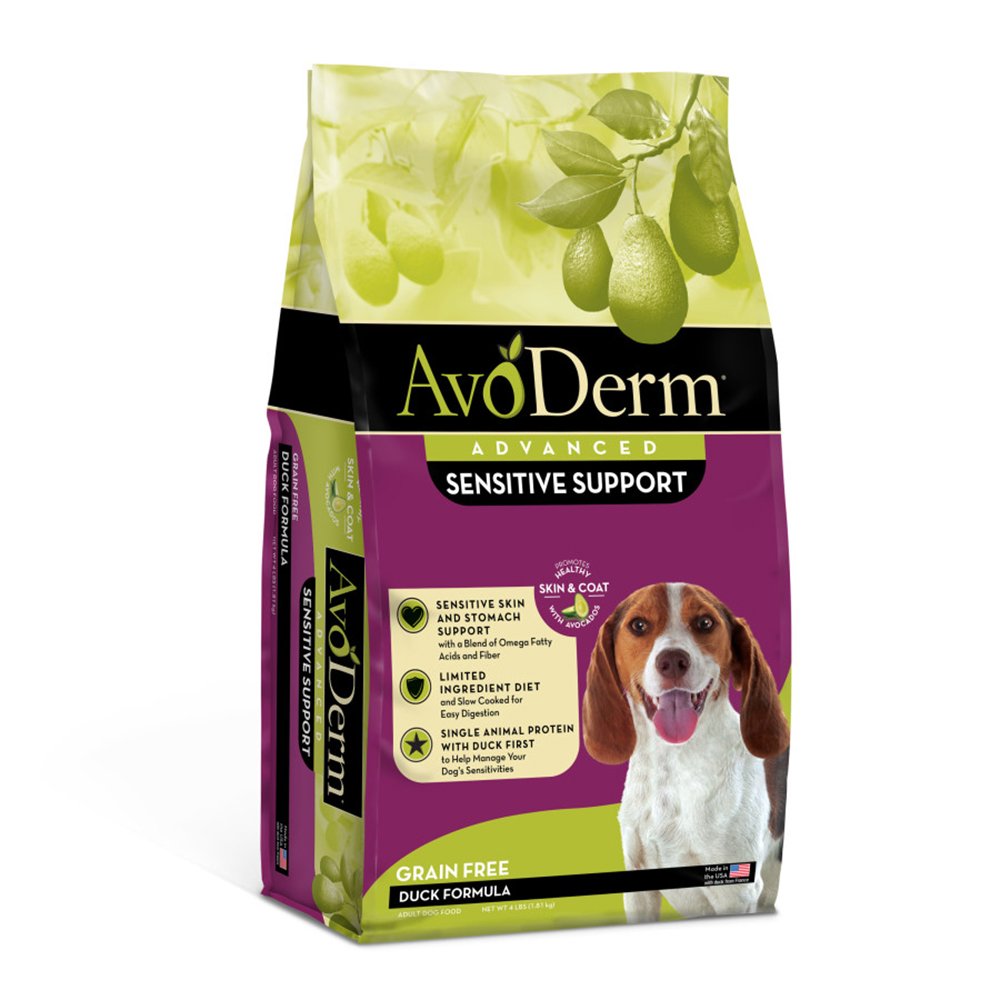 AvoDerm Natural Advanced Sensitive Support Duck Formula Dry Dog Food 4 lb, AvoDerm