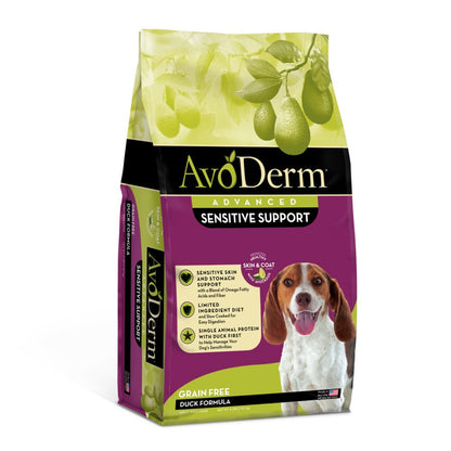 AvoDerm Natural Advanced Sensitive Support Duck Formula Dry Dog Food 4 lb, AvoDerm