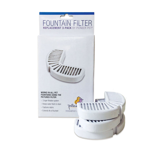 Pioneer Pet Replacement Filters for Stainless Steel Fountains 3 Pack, Pioneer Pet