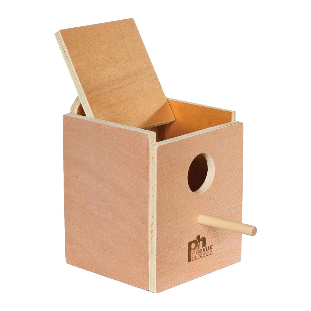 Prevue Pet Products Inside Mounting Finch Nest Box Natural Hardwood, SM, Prevue Pet Products