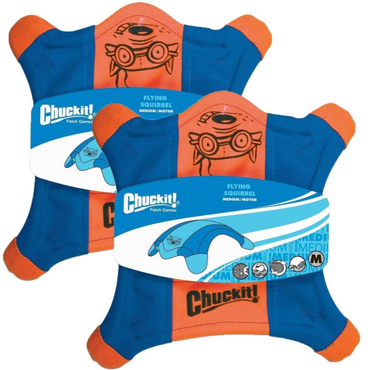 CHUCKIT! FLYING SQUIRREL, Large (2 Pack), Petmate