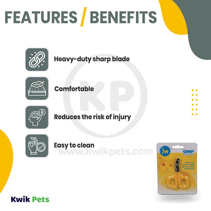 Features and Benefits of JW Pet GripSoft Dog Nail Clipper Small