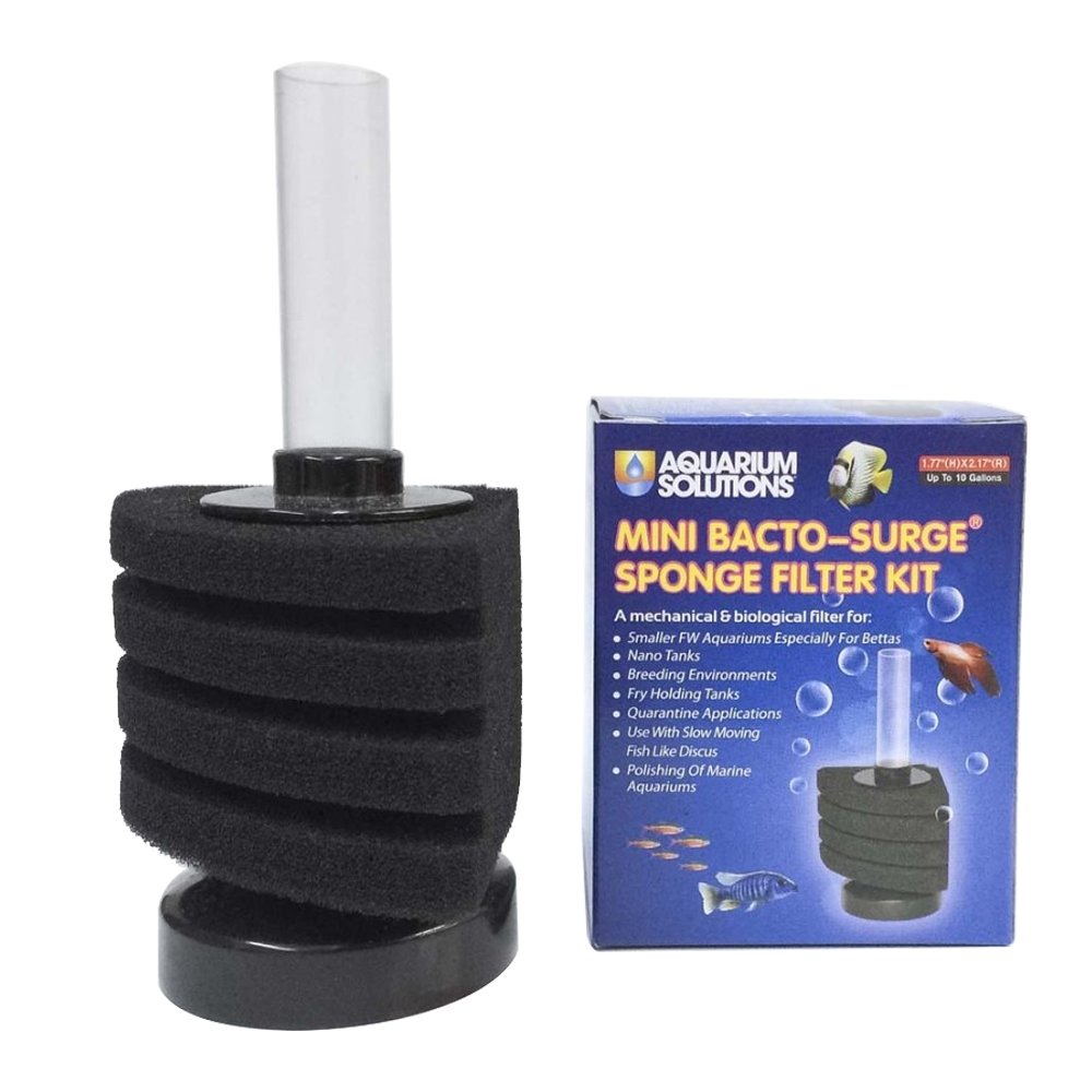 Aquarium Solutions Mini Bacto-Surge Sponge Filter Kit 10gal, Aquarium