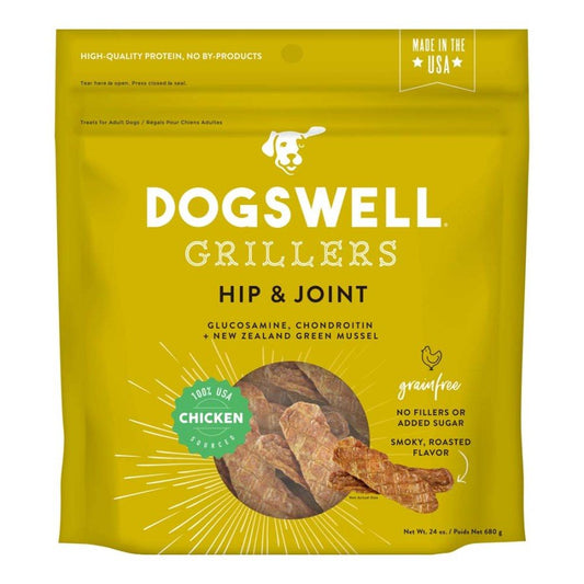 Dogswell Hip & Joint Grillers Grain-Free Dog Treats Chicken, 24 oz, Dogswell