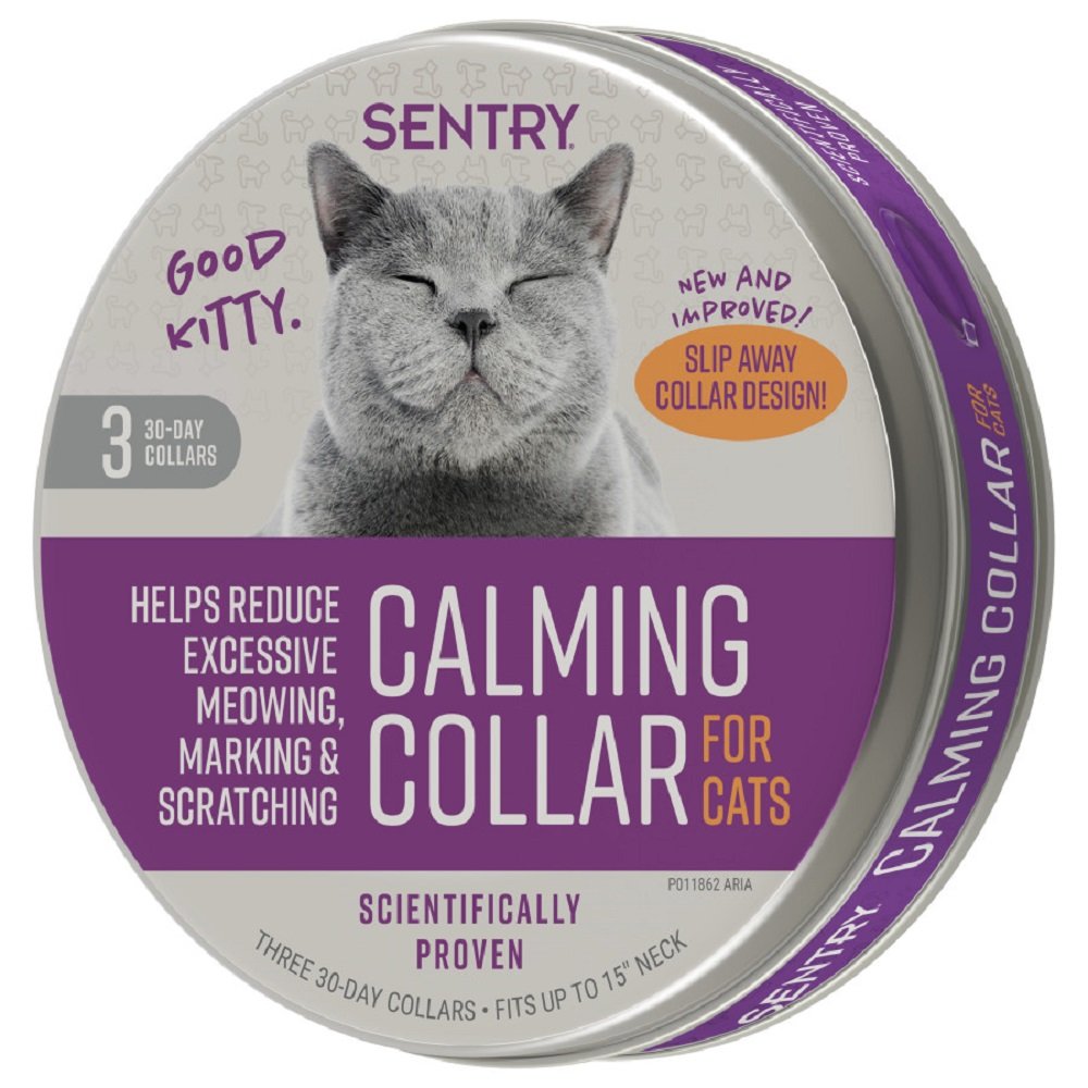 Sentry Calming Collar For Cats Purple One Size, 3 Ct, Sentry
