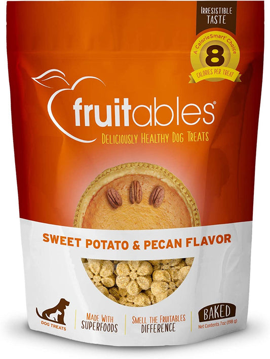 Fruitables Crunchy Baked Sweet Potato Pecan Dog Treats, 7-oz, Fruitables