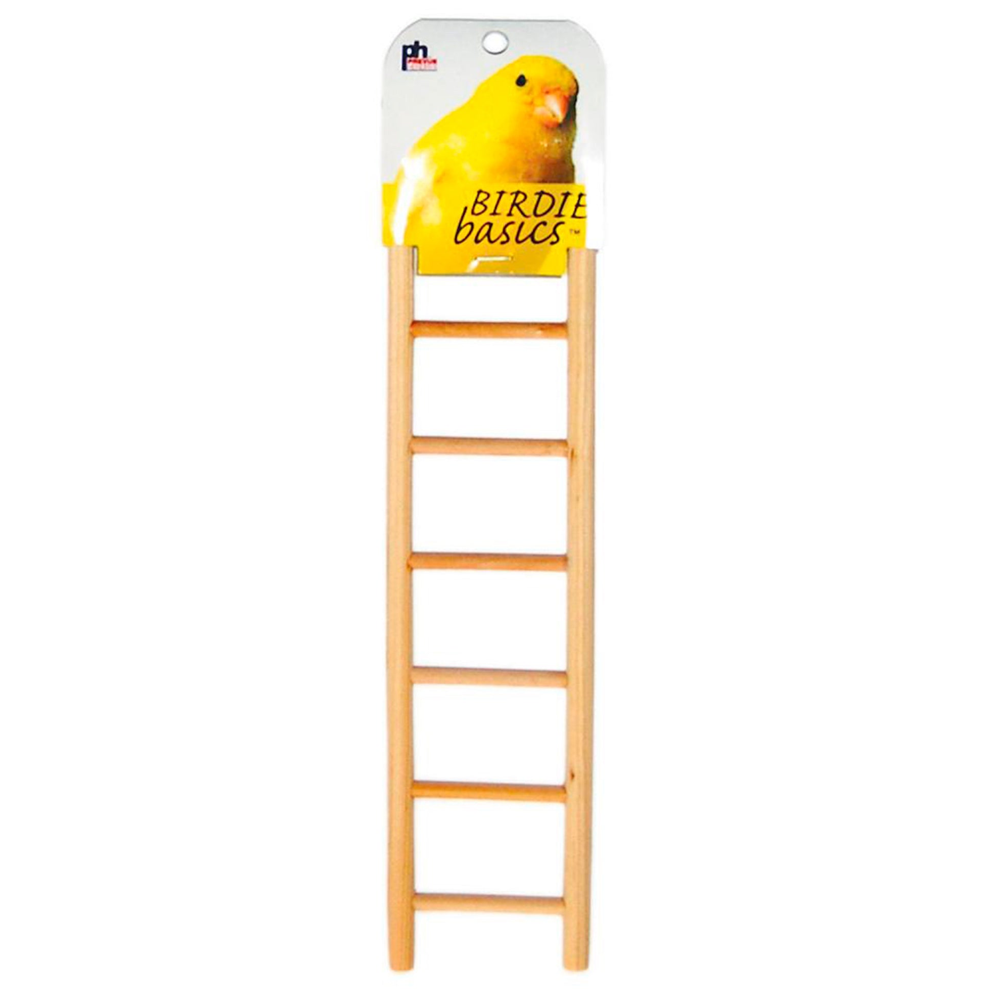 Prevue Pet Products Birdie Basics 7-Rung Ladder Unvarnished Hardwood, 2.88 in X 11.13 in, Prevue Pet Products