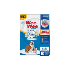 Four Paws Wee-Wee Odor Control Dog Training Pads with Febreze Freshness 10 Count 22 in X 23 in
