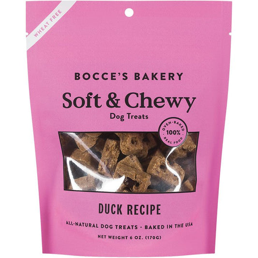 Bocce's Bakery Dog Soft & Chewy Duck 6-oz, Bocce's Bakery