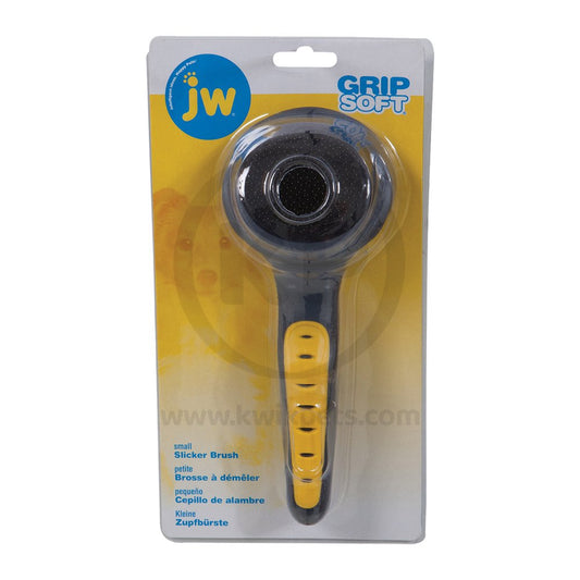 JW Pet Slicker Brush Grey, Yellow Small, JW Pet