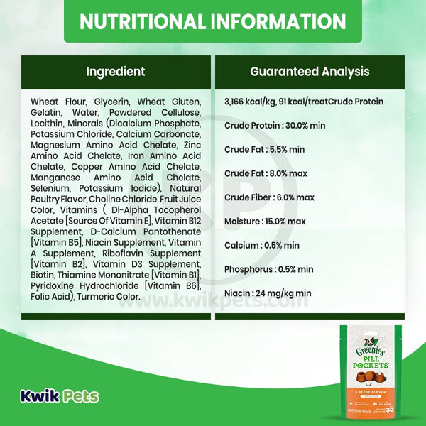 Information about Greenies Original Dog Dental Treats Regular 6-oz 6 Count