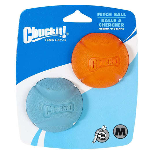 Chuckit! Fetch Ball Dog Toy Medium 2pk, Chuckit!