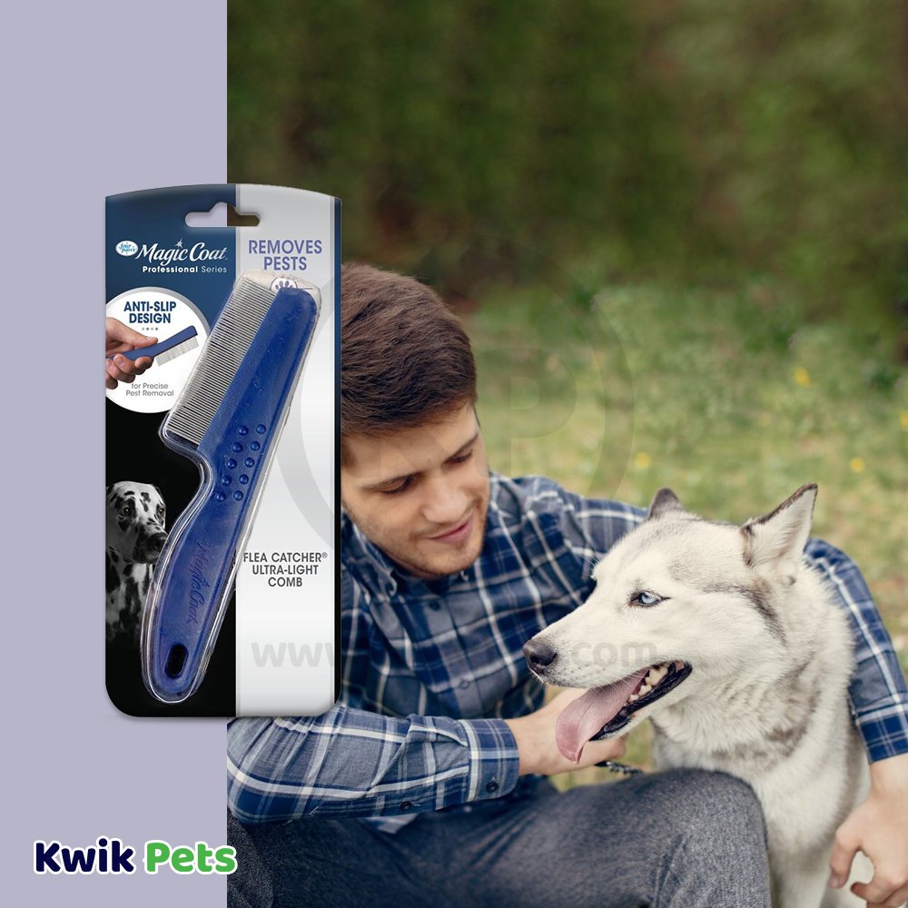 Four Paws Magic Coat Professional Series Flea Catcher Dog Flea Comb One Size, Four Paws