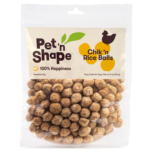 Pet 'N Shape Chik 'n Rice Balls Dog Treats, 16 oz, Pet 'N Shape