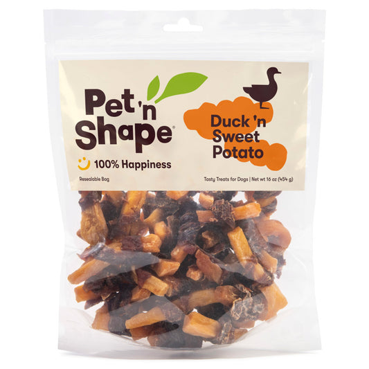 Pet 'N Shape Duck 'n Sweet Potato Dog Treat, 16-oz, Pet 'N Shape