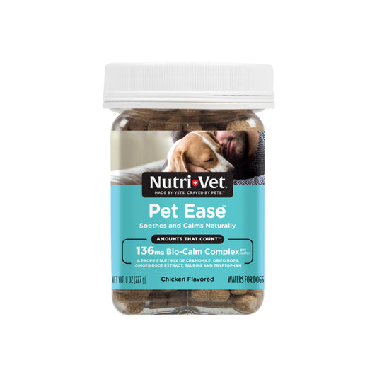Nutri-Vet Pet Ease for Dogs Chicken Wafers 8oz, Nutri-Vet