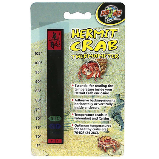 Zoo Med Hermit Crab Thermometer Black, Zoo Med