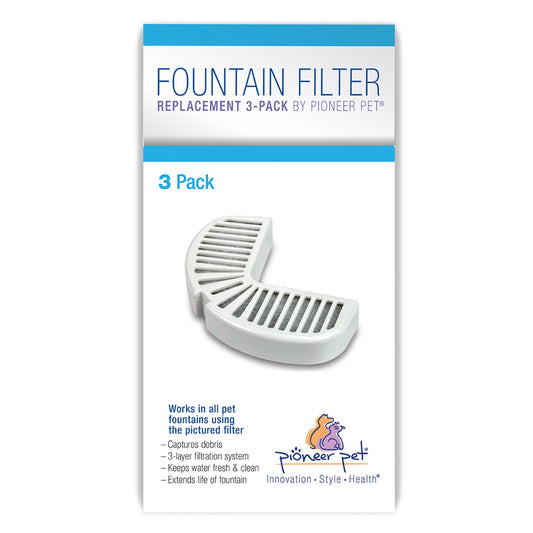 Pioneer Pet Replacement Filters for Stainless Steel Fountains 3 pk, Pioneer Pet