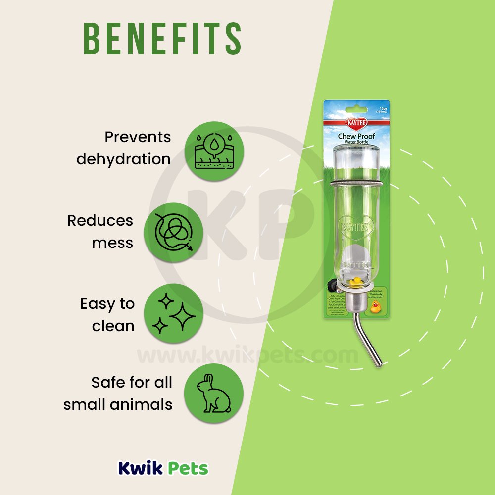 Kaytee Chew-Proof Water Bottle 12-oz, Kaytee