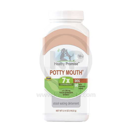 Four Paws Healthy Promise Potty Mouth Tablets - Coprophagia Stool Eating Deterrent for Dogs Potty Mouth, 90 ct, Four Paws