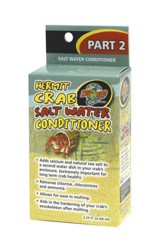 Zoo Med Hermit Crab Salt Water Conditioner 2.25 fl. oz., Zoo Med