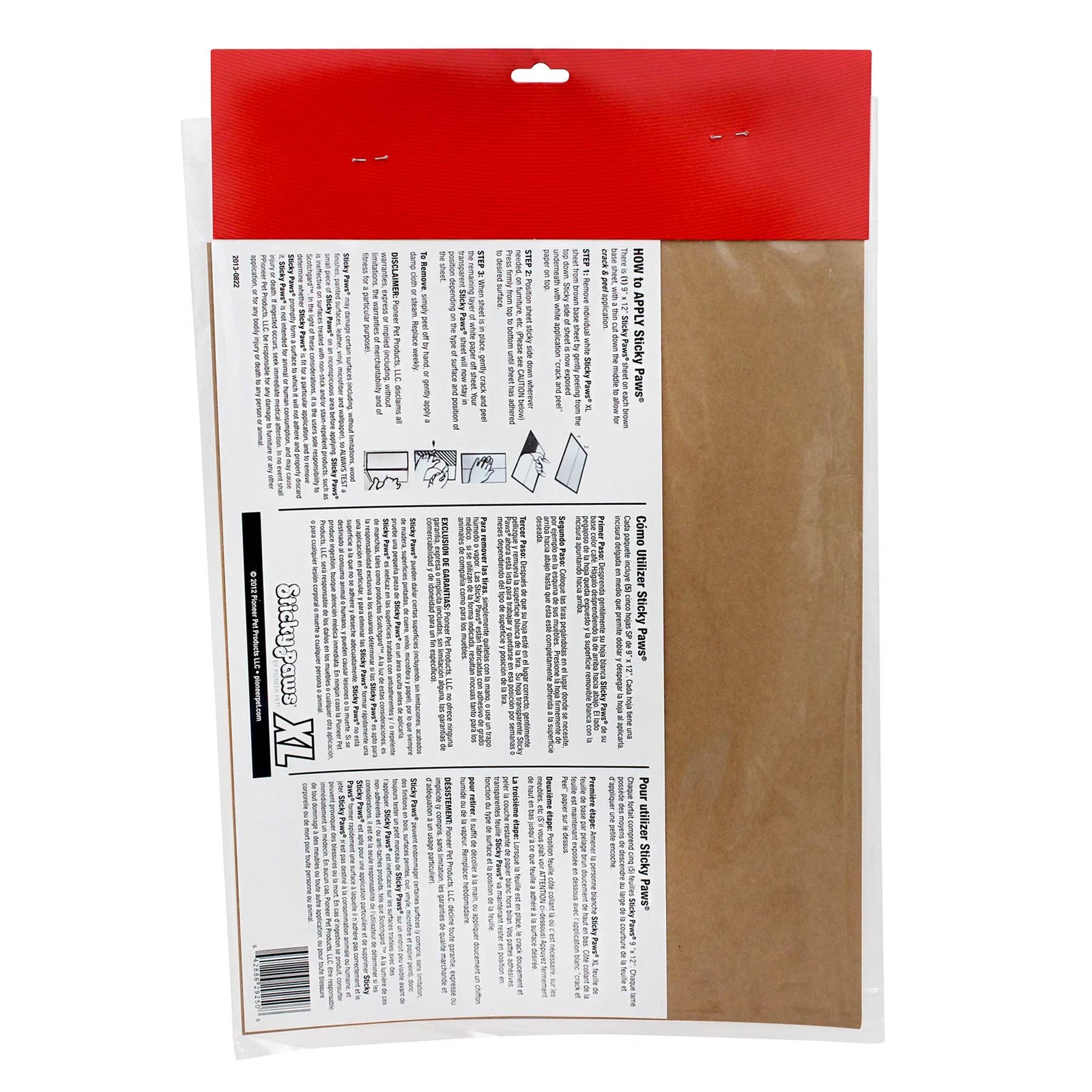 Details of Pioneer Sticky Paws XL Sheets for Cats Count 5