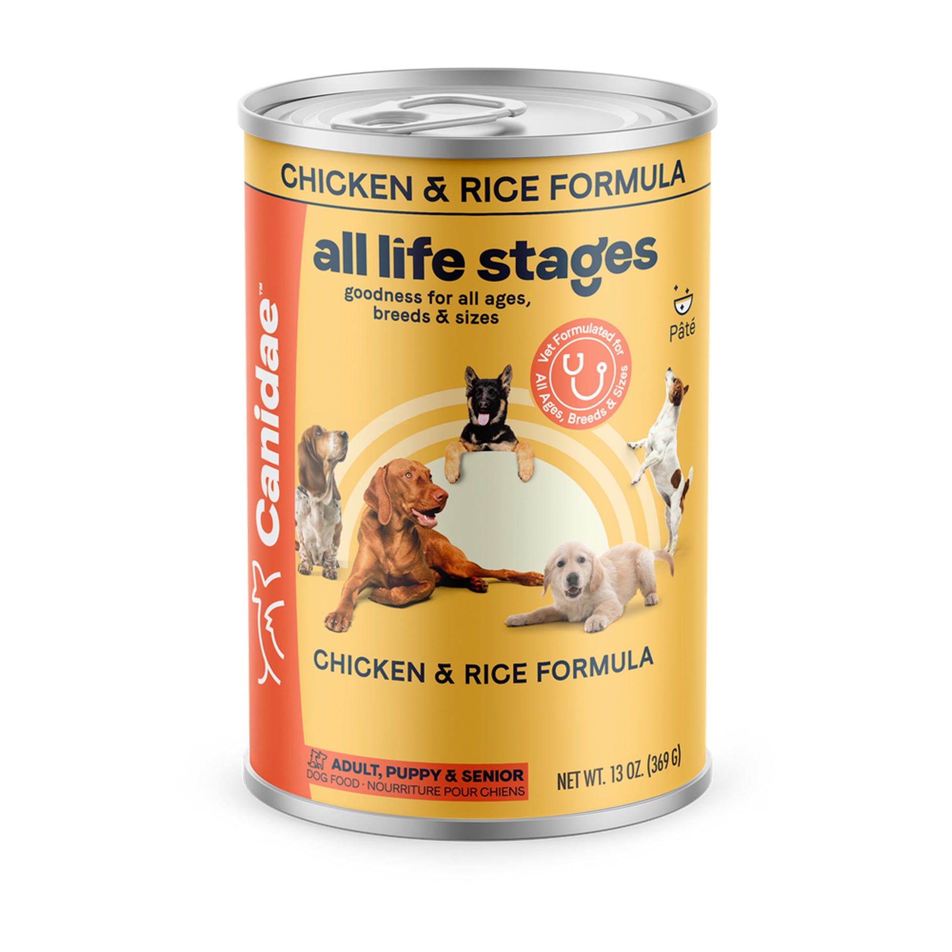 CANIDAE All Life Stages Wet Dog Food Chicken & Rice,13 oz, CANIDAE