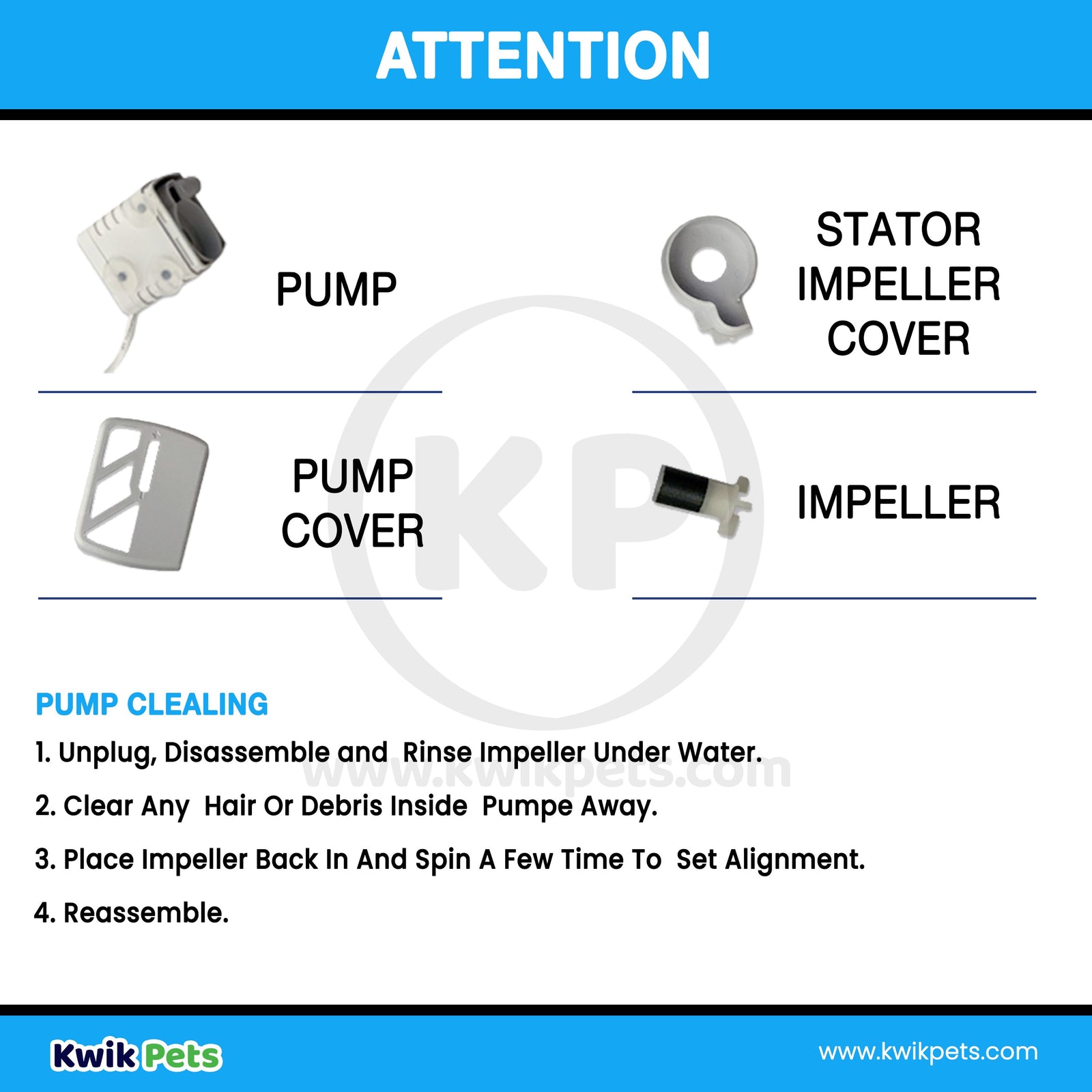 Pioneer Pet Drinking Fountain USB Pump | Attention