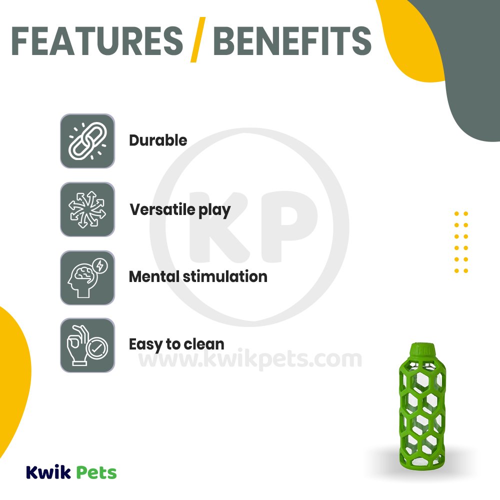 JW Pet Hol-ee Bottle Dog Toy Medium, JW Pet