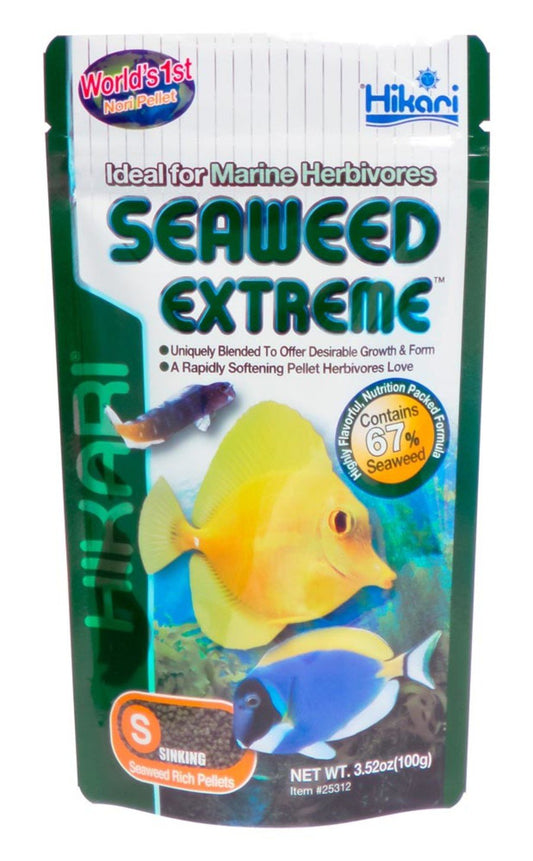 Hikari USA Seaweed Extreme Pellets Fish Food, 3.52 oz, SM, Hikari