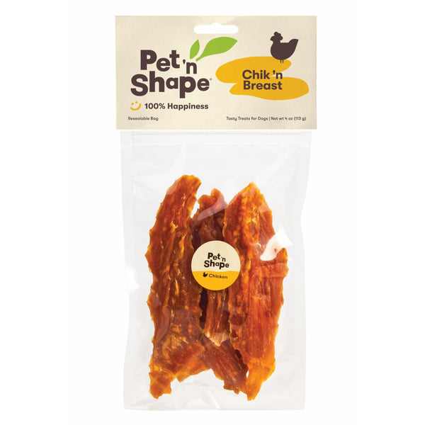 Pet 'n Shape Chik 'n Breast Jerky Dog Treats 4-oz