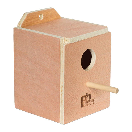 Prevue Pet Products Inside Mounting Finch Nest Box Natural Hardwood, SM, Prevue Pet Products