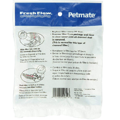 Petmate Fresh Flow Replacement Charcoal Filte 2pk, Petmate