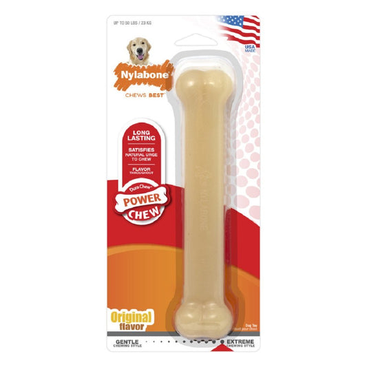 Nylabone Power Chew Flavored Durable Chew Toy for Dogs Original Large/Giant (1 ct), Nylabone