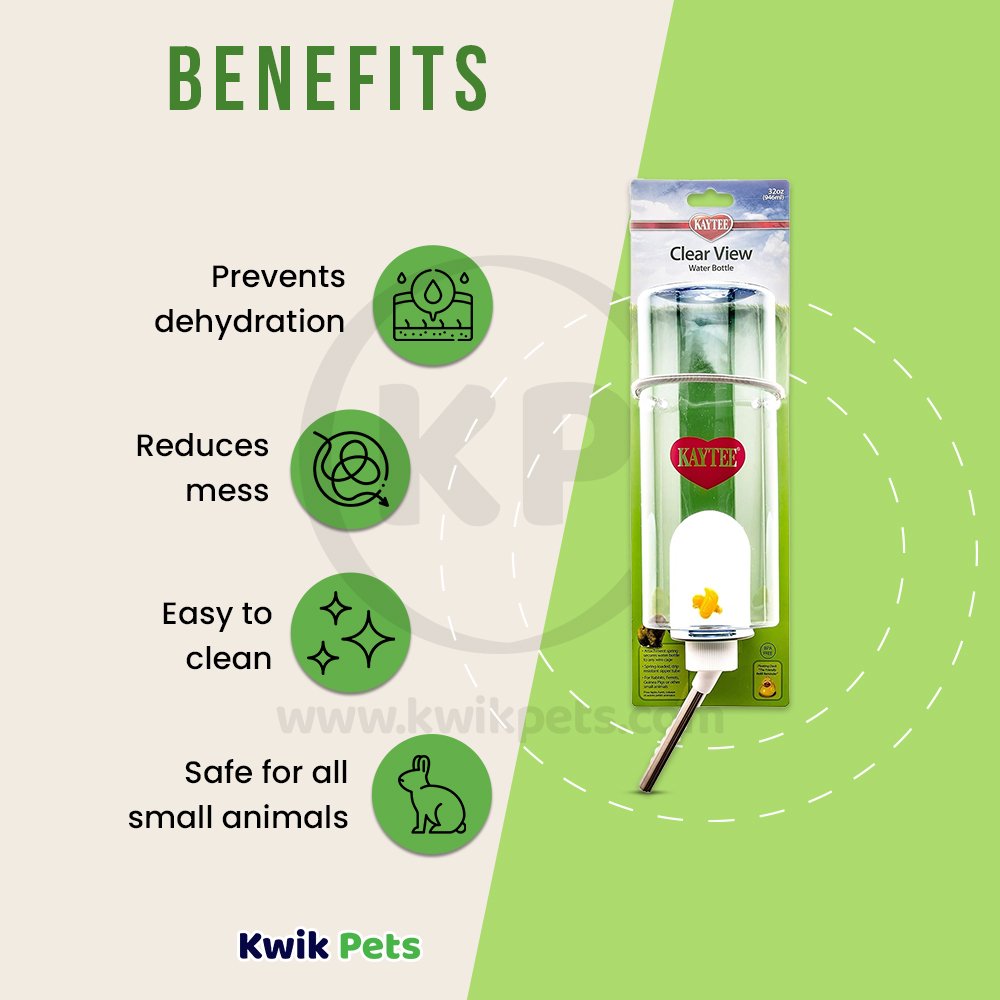 Kaytee Clear Water Bottle 32-oz, Kaytee