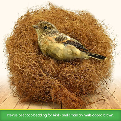 Prevue Pet Products Coco Bedding for Birds and Small Animals Cocoa Brown, 4 in X 3.5 in, Prevue Pet Products