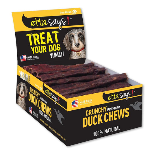 Etta Says! Crunchy Duck Chews Dog Treats - 36 Count, Etta Says
