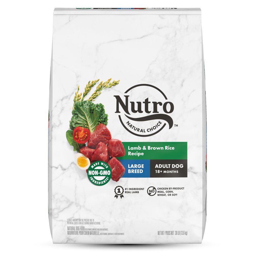 Nutro Products Natural Choice Large Breed Adult Dry Dog Food Lamb & Brown Rice 30 lb, Nutro