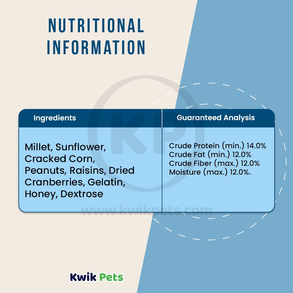 Kaytee Nut & Fruit Seed Treat Bell 15 oz, Kaytee