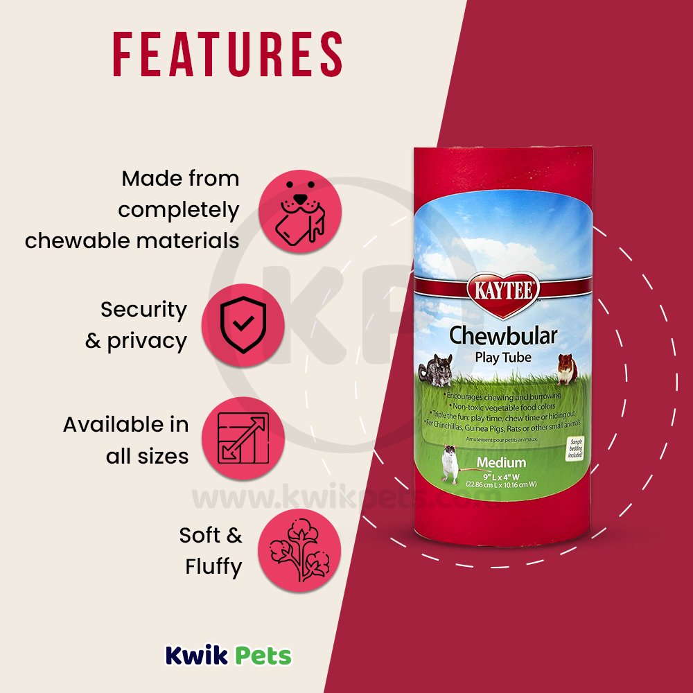 Kaytee Chewbular Play Tube Medium, Kaytee