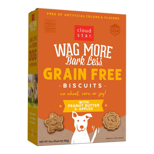 Wagmore Dog Grain Free Baked Peanut Butter & Apple 14-oz, Cloud Star