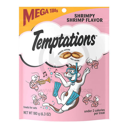 Temptations Classics Crunchy & Soft Adult Cat Treats Shrimpy Shrimp, 6.3-oz, Temptations