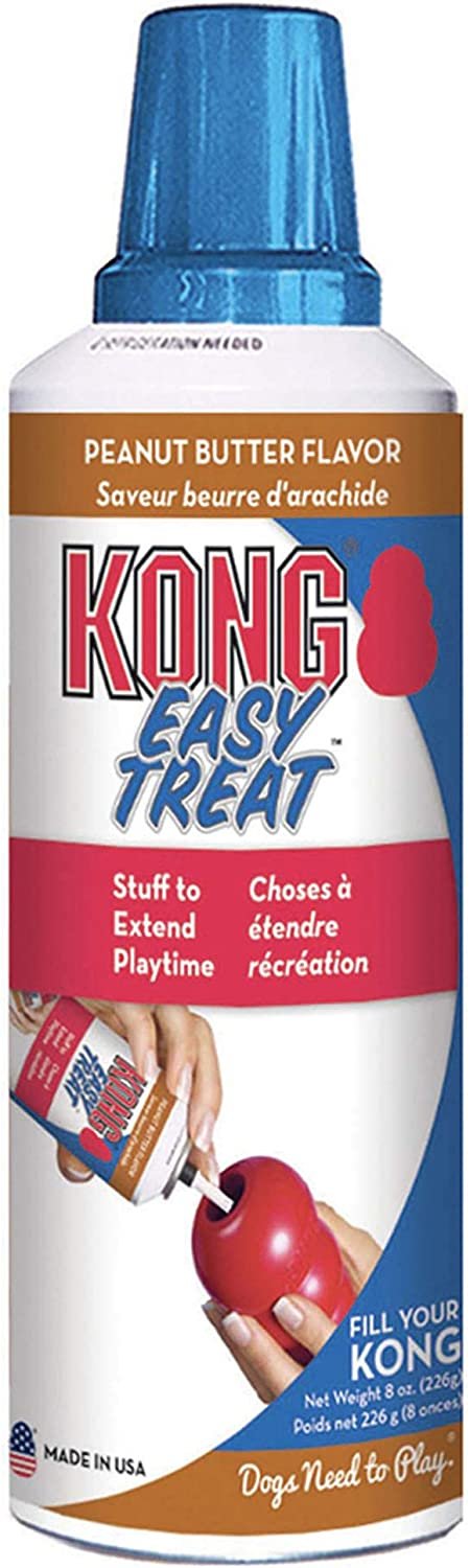 KONG Easy Treat Paste Dog Treat Peanut Butter, 8 oz, KONG