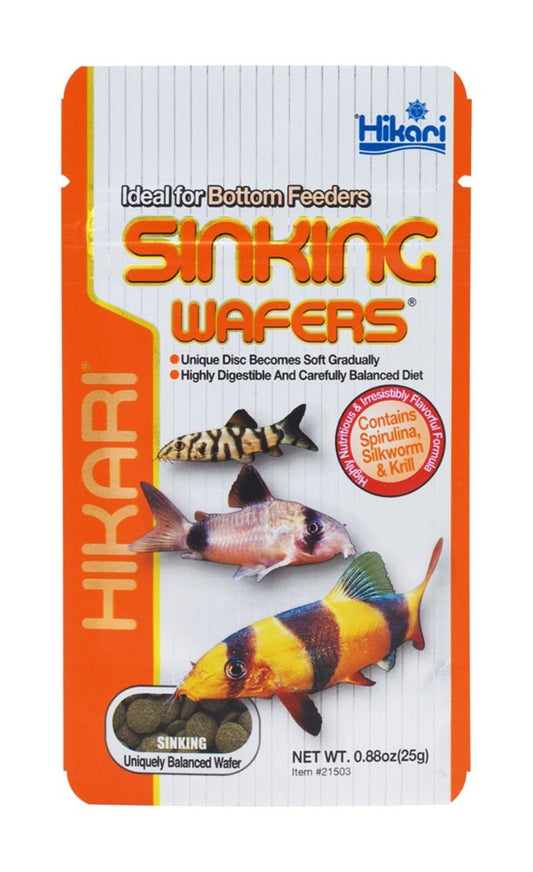 Hikari USA Sinking Wafers Rapidly Sinking Wafer Fish Food, 0.88 oz, Hikari