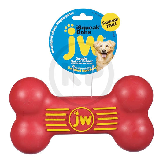 JW Pet iSqueak Bone Dog Toy Assorted Medium, JW Pet