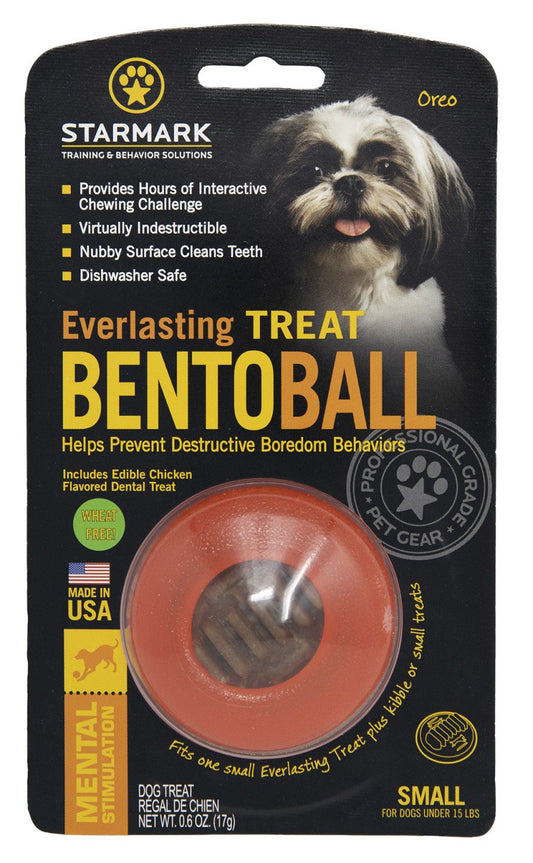 Starmark Everlasting Treat Bento Ball Dog Chew Toy, SM, Starmark